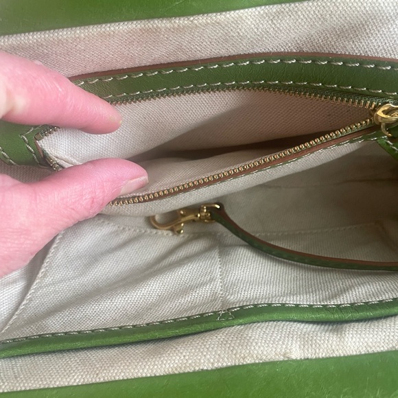 Michael Kors Green Crocodile Print Shoulder Handbag - Picture 12 of 16